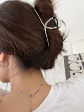 大きサイズ金属ヘアクリップ【シャークデザイン・後頭部用・ヘアアクセサリー】