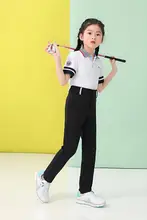 子供用ゴルフパンツ【防水・ストレッチ・ウエストゴム・白・青・黒】
