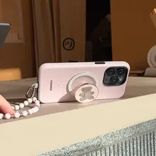 独特なデザインのマグネット式スマートフォンケース【ストラップ付き・スタンド機能・女性向け】