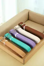 プロ用 コットン製 ヨガストレッチバンド【初心者向け・無弾力・背中開放用】