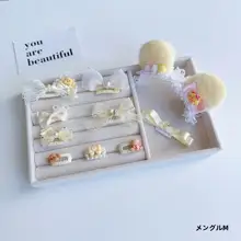 犬用クリームイエローのヘアクリップ【シーズー・トイプードル・ヨークシャーテリア対応】