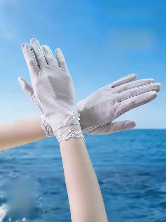 夏の女性用日焼け防止手袋【紫外線対策・氷のような涼感・通気性・アウトドアサイクリング用】