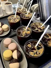 ブルーボトル風 カラーペーパーストロー【使い捨て・パーティーやコーヒー用】