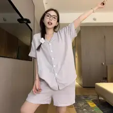 快適な夏用パジャマ【綿100%・半袖・ショートパンツ・外出可】