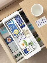 引き出し用伸縮型バスケット収納ラック【プラスチック製・家庭用・引き出しの縁に掛けられる】