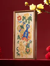 南京云锦の多福多禄飾り【非遺工芸品・玄関装飾用・ギフトボックス付き】