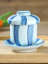 陶器製蒸し器【子供用・茶碗蒸し・卵蒸し皿・カバー付き】