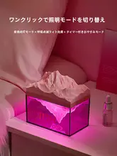 Bluetoothスピーカー ムードランプ 浮遊氷山デザイン 2色LED ピンク ギフト プレゼント