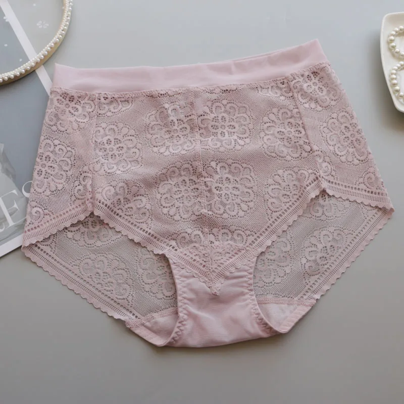 セクシーなレースパンティ：透けない素材と通気性が実証された高腰無痕デザイン