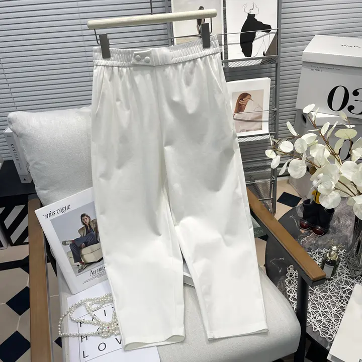 夏にぴったり！快適なウエストゴムのハレンパンツ【大きいサイズ・ゆったり・九分丈】（セットアップ対応）