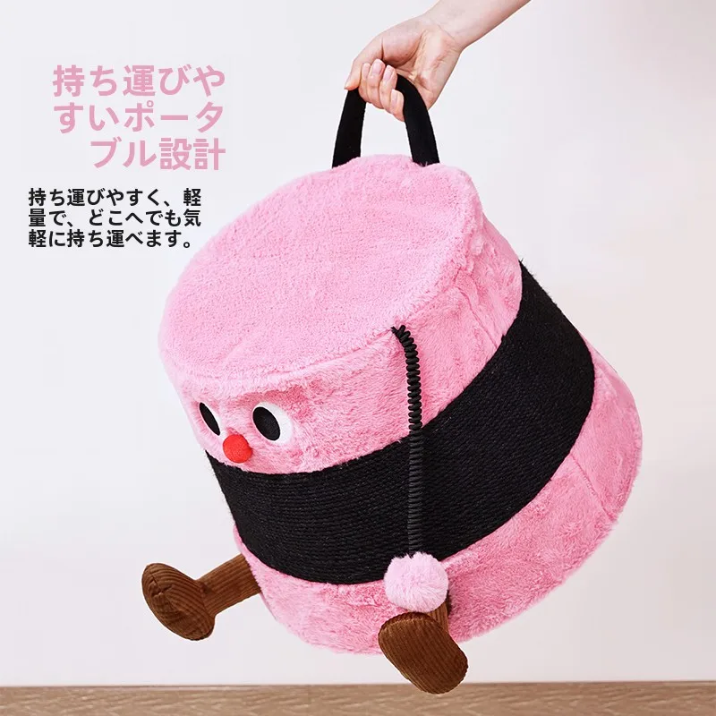 麻紐製  キャットスクラッチボード：一人暮らし向け省スペースで快適な猫のストレス軽減