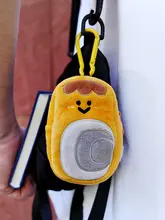 ユニークな象抜蛤毛糸製ヘッドフォンケース付きキーホルダー【愉快な海鮮デザイン・ストラップ付き】