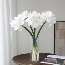 リアルな君子蘭の造花【リビング・カフェ風・インテリア飾り用】