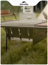 Naturehike IGTテーブル用ステンレス折りたたみバーベキューグリル【屋外・家庭用・小型】