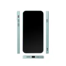 文芸風デザインのブルーiPhoneケース【Apple17・HuaweiNova16・高級感】（セットアップ対応）