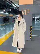 高級感あるシンプルなウィンドブレーカー【レディース・中長丈・立襟・ゆったりシルエット】