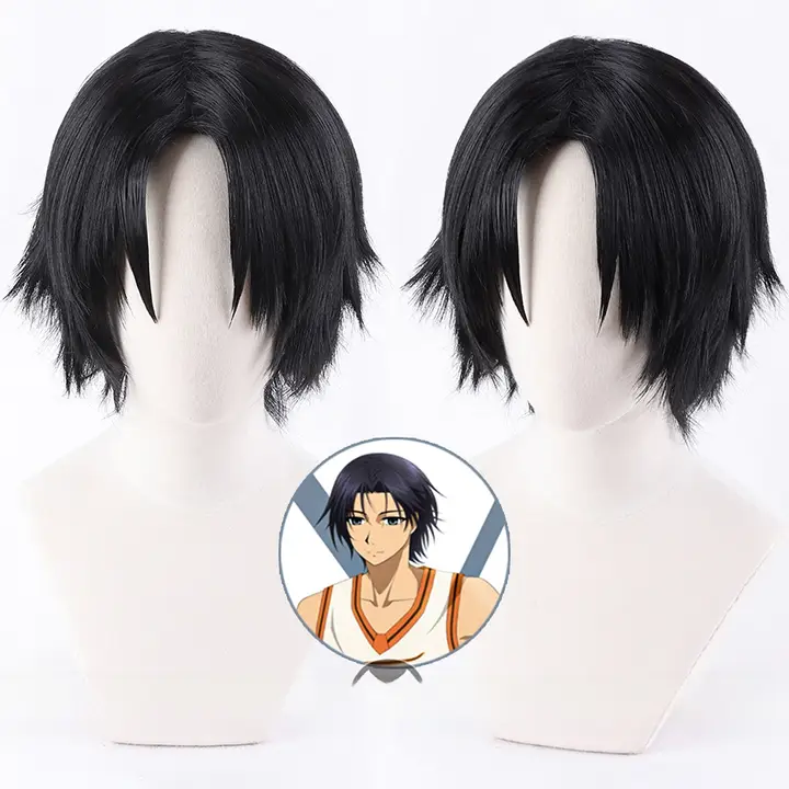 黒子のバスケ 高尾和成 コスプレウィッグ【スタイリング済み・黒色ショートヘア】