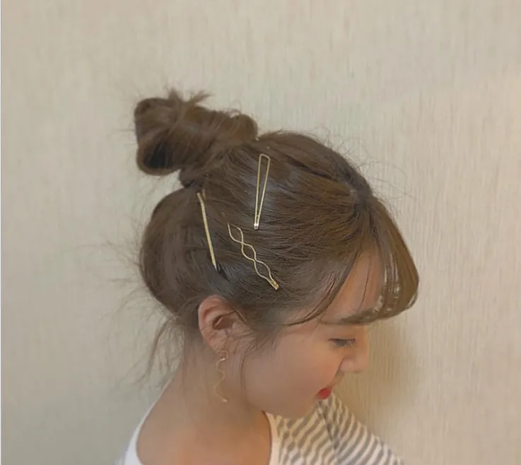 シンプルなデザインのヘアクリップ：前髪用の極上の柔らかさと安定性を実現