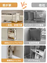 キッチン用スリム調味料収納ラック【引き出し式・多機能・家庭用】