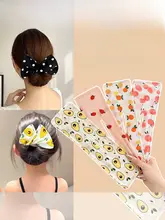 蝶結びヘアクリップ【子供用・フルーツプレートデザイン・大人用バン揚げ用】