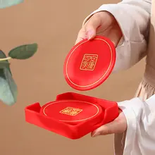 中国コースターコーヒーテーブル茶道断熱マット