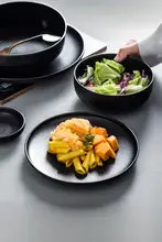 欧風マット仕上げの陶器大皿【サラダボウル・スープボウル・パスタ皿・ステーキ皿】