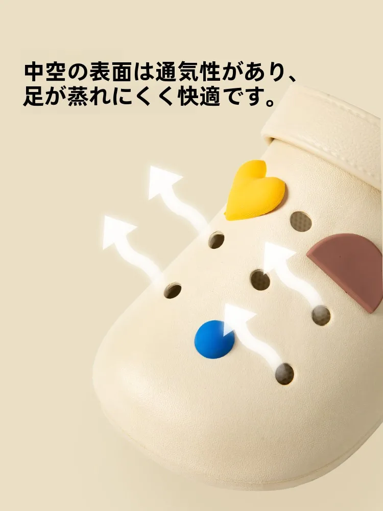 カラフルボタンデザインの軽やかなサンダル：歩きやすい・足が楽な夏用サンダルの実際の履き心地