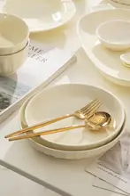 陶製 プレートとボウルのセット【クリエイティブデザイン・家用・朝食用・深皿】