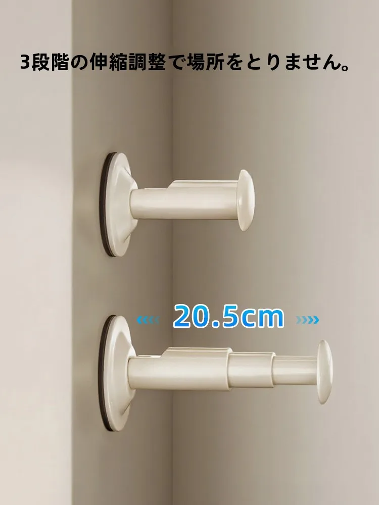 吸盤式衣類ハンガー：壁掛けで収納を効率化する多機能衣架の実用性