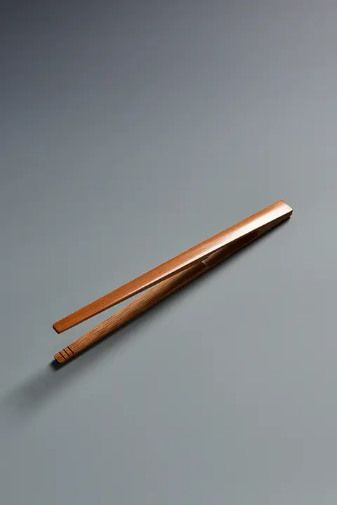 茶挟み 茶道用 竹製 手作り精磨 六君子茶道アクセサリー