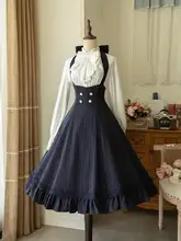 春秋用のノースリーブJSKドレス【ロリータスタイル・レトロフレンチ】（セットアップ対応）