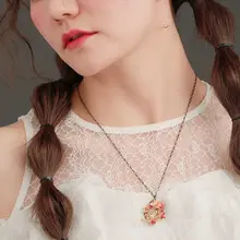 ネックレス レディース 透かし 月 うさぎ 紅葉 ハート メルヘン ロマンティック 秋 着回し「Palnart poc」