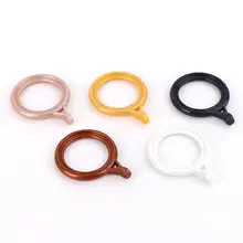 静音仕様のカーテンフックリング【厚手・ローマンロッド用・取り付け簡単】