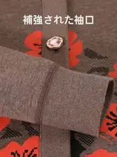 秋用厚手カーディガン【レディース・加圧・暖かく・ファッションプリント】
