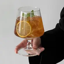 高脚フルーツティーカップ【ガラス製・ジュース・炭酸水・ブランデーカップ・冷飲用】