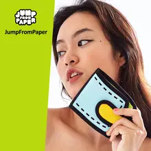 二次元デザインの短め財布【女性用・カードポケット・小銭入れ付き】