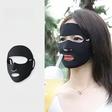 ランニング用 UVカットフェイスマスク【夏用・氷糸素材・薄手・通気性あり】