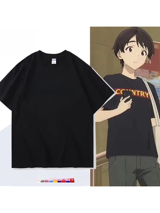 アニメキャラクター コスプレ用半袖Tシャツ【ユニセックス・二次元デザイン】（セットアップ対応）