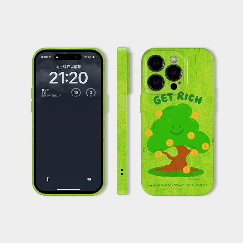 個性的アートデザインのiPhoneケース：发财樹モチーフの軽量保護壳が実際の使い勝手をどう支えるか