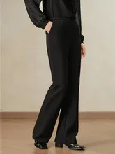 穏やかな印象のフレアパンツ【冬用・ソフトな肌触り・スリムフィット】