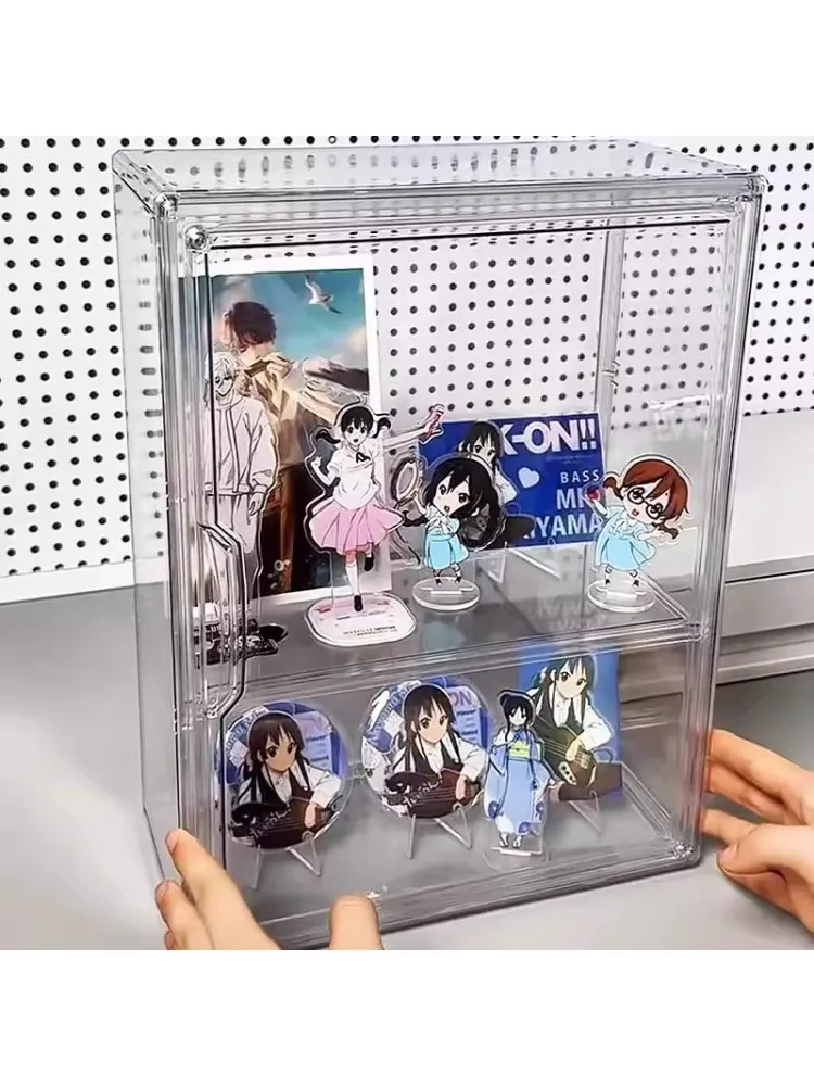 高透明アクリル多層展示キャビネット：大容量フィギュア収納に最適な設計と実用性