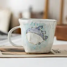 可愛いクジラデザインのマグカップ＆ボウルセット【手作り・食器セット・コーヒー・ラーメン用】