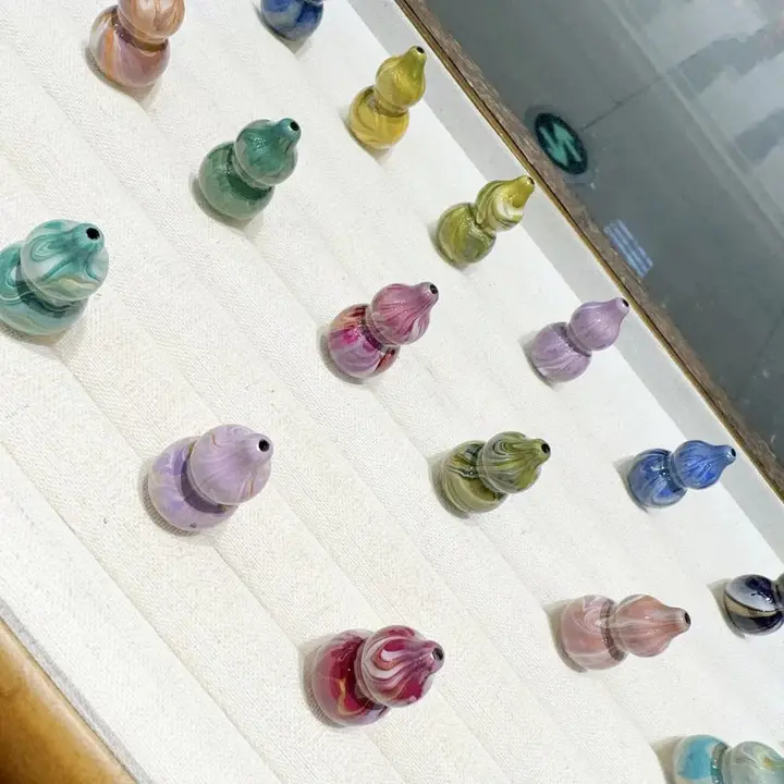 大漆の葫芦装飾用チャーム【DIY用・女性向け・ブレスレット・ネックレス・バッグ用】