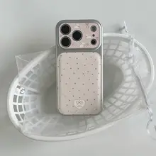 可愛らしいデザインのスマートフォンケース【グレー・スター・うさぎ・ダイヤモンド柄・iPhone対応】