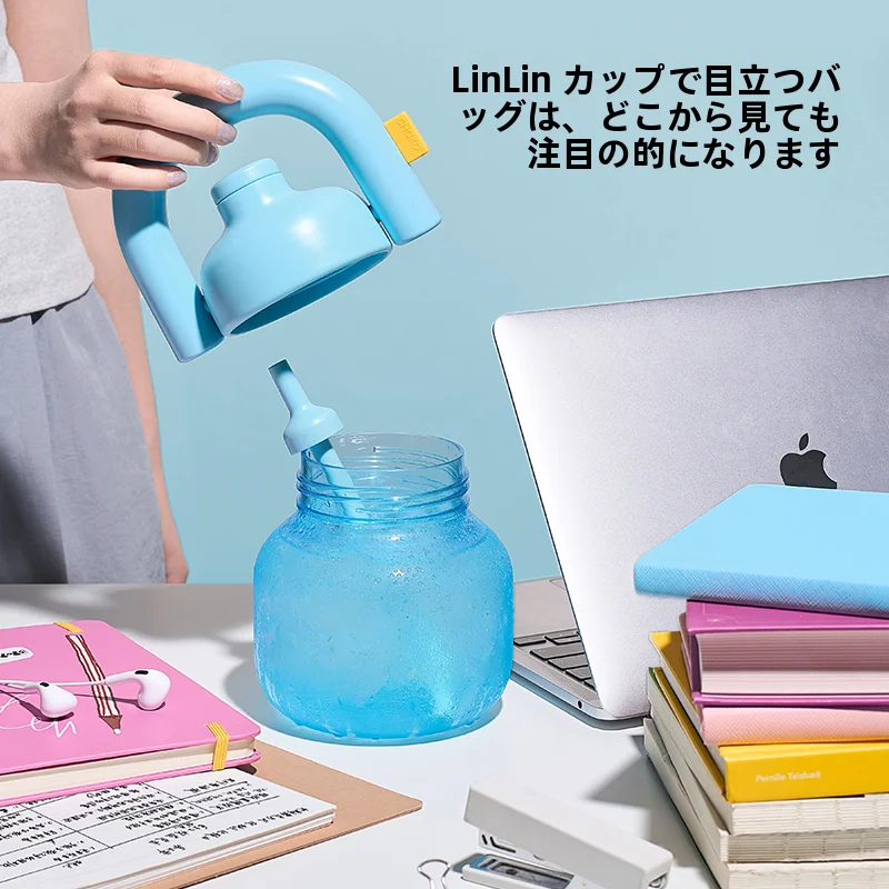 chako lab 学生用携帯水筒：ストロー付きで通学・キャンプまで対応
