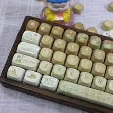 古風デザインの透光PBTキーキャップ【丸みを帯びたボール型・キーボード用】