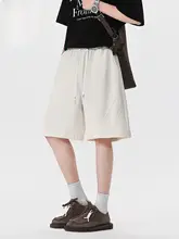 肌理感のあるフィットショートパンツ【メンズ・ドローストリング・夏季用・カジュアル】