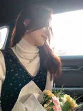 西西里安 ベルベットプリントのキャミワンピース【小柄向け・重ね着対応・冬用】