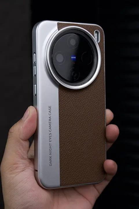 クラシックバージョンのカメラ風スマホケース【全包・レザー調・衝撃防止・シンプルデザイン】
