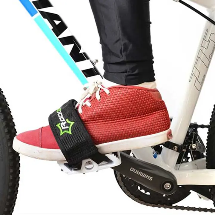 洛克兄弟 自転車用ペダルバンド【マジックテープ式・2個セット】
